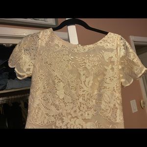 Selling this goldish/cream handmade dress!!!